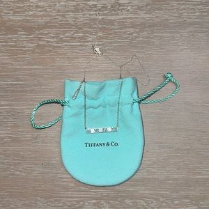 Tiffany & Co Atlas Bar Plate Pendant Necklace